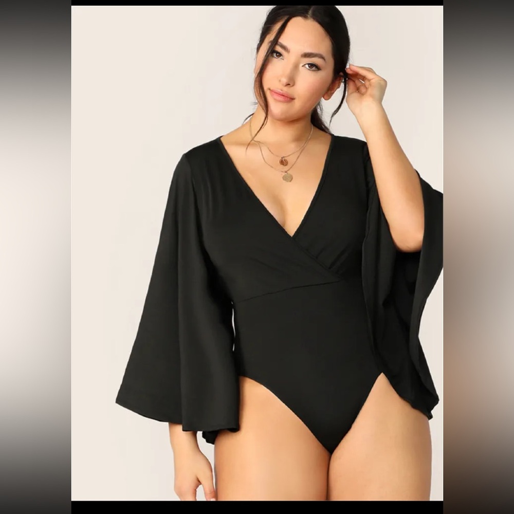 SHEIN Curve Black Bodysuit